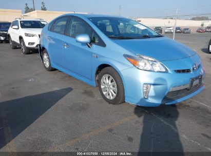 2014 TOYOTA PRIUS PLUG-IN Blue  Hybrid JTDKN3DP8E3054154 photo #1