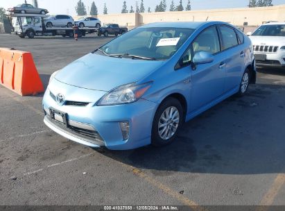 2014 TOYOTA PRIUS PLUG-IN Blue  Hybrid JTDKN3DP8E3054154 photo #3