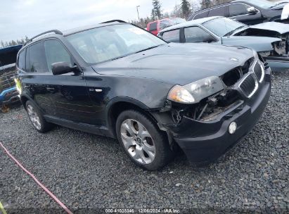 2005 BMW X3 3.0I Black  Gasoline WBXPA93415WD15009 photo #1