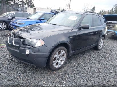 2005 BMW X3 3.0I Black  Gasoline WBXPA93415WD15009 photo #3