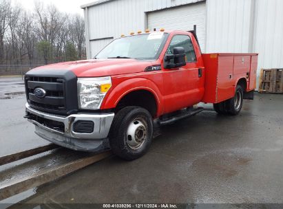 2012 FORD F-350 CHASSIS XL Red  Gasoline 1FDRF3H61CEC16202 photo #3