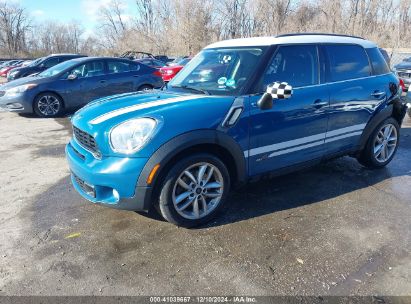 2011 MINI COOPER S COUNTRYMAN Blue  Gasoline WMWZC5C57BWL54582 photo #3