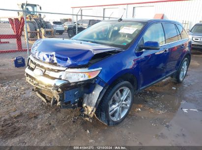 2013 FORD EDGE LIMITED Blue  Gasoline 2FMDK3KC6DBA63835 photo #3