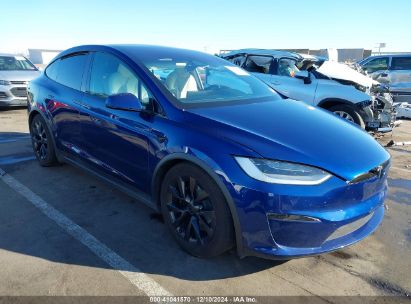 2023 TESLA MODEL X DUAL MOTOR ALL-WHEEL DRIVE/STANDARD RANGE Blue  Electric 7SAXCAE58PF395981 photo #1