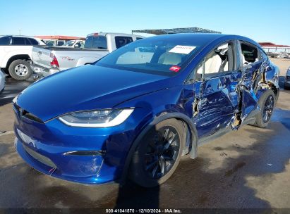 2023 TESLA MODEL X DUAL MOTOR ALL-WHEEL DRIVE/STANDARD RANGE Blue  Electric 7SAXCAE58PF395981 photo #3