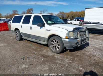 2003 FORD EXCURSION XLT White  Gasoline 1FMNU40L83EA81067 photo #1