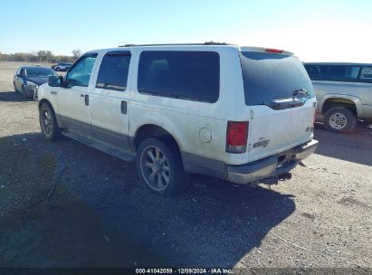 2003 FORD EXCURSION XLT White  Gasoline 1FMNU40L83EA81067 photo #4