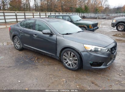 2014 KIA CADENZA PREMIUM Gray  Gasoline KNALN4D71E5124881 photo #1