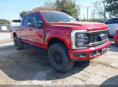 2023 FORD F-250 XLT Red  Gasoline 1FT8W2BN5PEE09615 photo #1