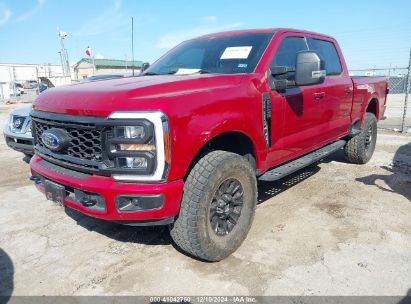 2023 FORD F-250 XLT Red  Gasoline 1FT8W2BN5PEE09615 photo #3