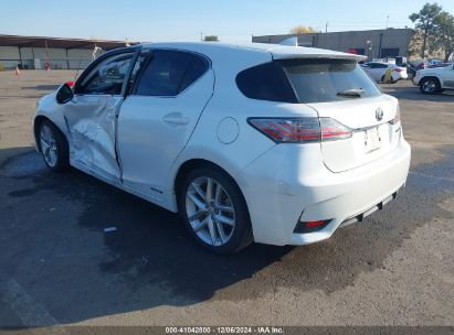 2014 LEXUS CT 200H White  Hybrid JTHKD5BH4E2208468 photo #4