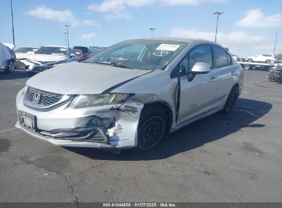 2013 HONDA CIVIC LX Silver  Gasoline 19XFB2F55DE271880 photo #3