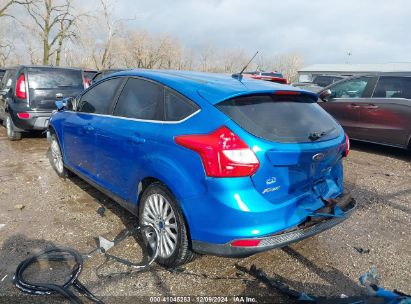 2012 FORD FOCUS TITANIUM Blue  Gasoline 1FAHP3N21CL200128 photo #4