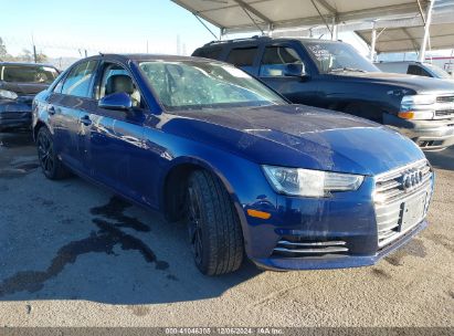 2017 AUDI A4 2.0T ULTRA PREMIUM Blue  Gasoline WAUGMAF46HN067264 photo #1