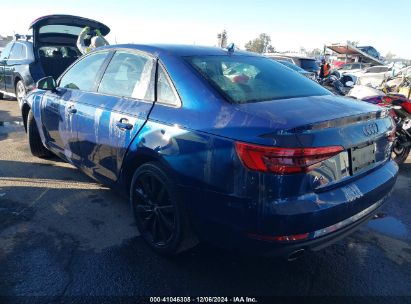 2017 AUDI A4 2.0T ULTRA PREMIUM Blue  Gasoline WAUGMAF46HN067264 photo #4