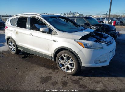 2014 FORD ESCAPE TITANIUM White  Gasoline 1FMCU9J9XEUE49992 photo #1