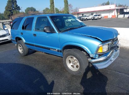 1997 CHEVROLET BLAZER LS Blue  Gasoline 1GNDT13W2V2120593 photo #1