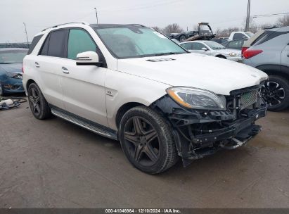 2014 MERCEDES-BENZ ML 63 AMG 4MATIC White  Gasoline 4JGDA7EB3EA343304 photo #1