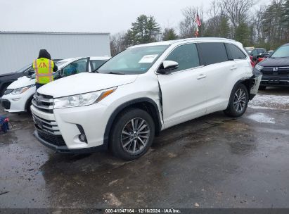 2018 TOYOTA HIGHLANDER XLE White  Gasoline 5TDJZRFH8JS890662 photo #3