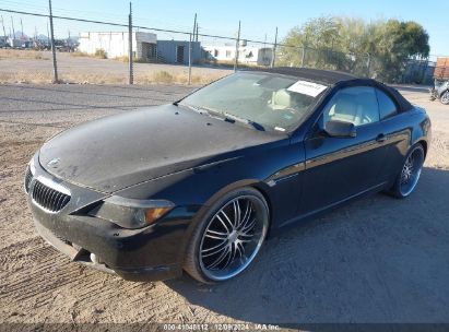 2007 BMW 650I Black  Gasoline WBAEK13507CN80479 photo #3