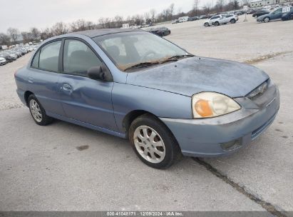 2003 KIA RIO Blue  Gasoline KNADC125336270443 photo #1