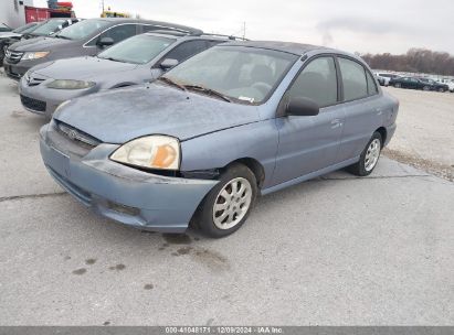 2003 KIA RIO Blue  Gasoline KNADC125336270443 photo #3