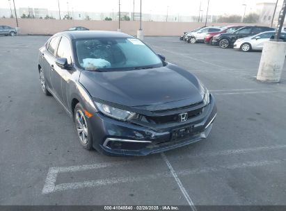 2019 HONDA CIVIC LX Gray  gas 2HGFC2F66KH550103 photo #1