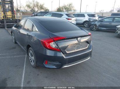 2019 HONDA CIVIC LX Gray  gas 2HGFC2F66KH550103 photo #4