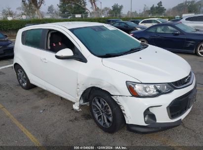 2019 CHEVROLET SONIC LT AUTO White  Gasoline 1G1JD6SB9K4132768 photo #1