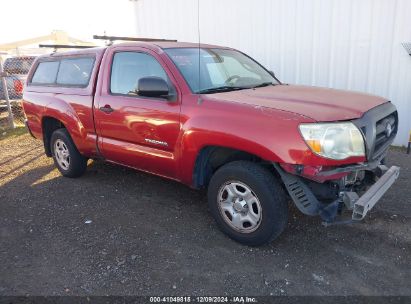 2006 TOYOTA TACOMA Red  Gasoline 5TENX22N66Z214179 photo #1