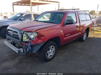 2006 TOYOTA TACOMA Red  Gasoline 5TENX22N66Z214179 photo #3