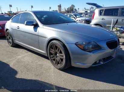 2006 BMW 650I Gray  Gasoline WBAEH13456CR49504 photo #1