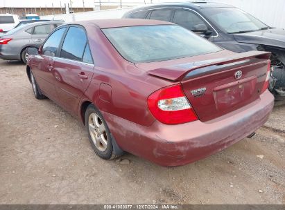 2002 TOYOTA CAMRY SE V6 Maroon  Gasoline 4T1BF32K82U004215 photo #4