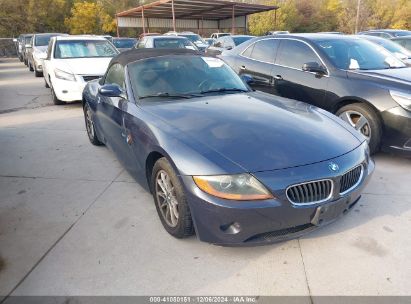 2004 BMW Z4 2.5I Blue  Gasoline 4USBT33574LS50598 photo #1