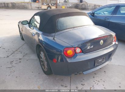 2004 BMW Z4 2.5I Blue  Gasoline 4USBT33574LS50598 photo #4