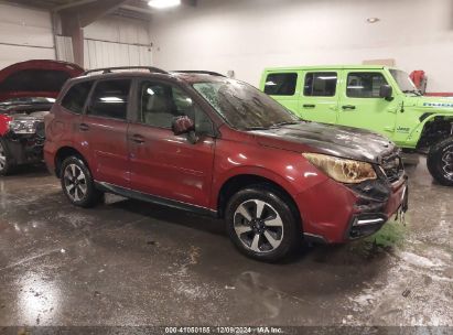 2017 SUBARU FORESTER 2.5I PREMIUM Red  Gasoline JF2SJAEC2HH545310 photo #1