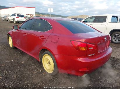 2006 LEXUS IS 250 Red  Gasoline JTHCK262162000077 photo #4