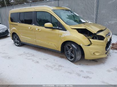 2017 FORD TRANSIT CONNECT TITANIUM Yellow  Gasoline NM0GE9G7XH1313289 photo #1