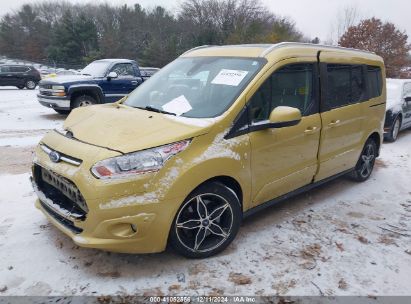 2017 FORD TRANSIT CONNECT TITANIUM Yellow  Gasoline NM0GE9G7XH1313289 photo #3