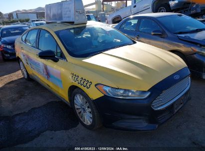 2014 FORD FUSION HYBRID S Yellow  Hybrid 3FA6P0UU1ER359342 photo #1