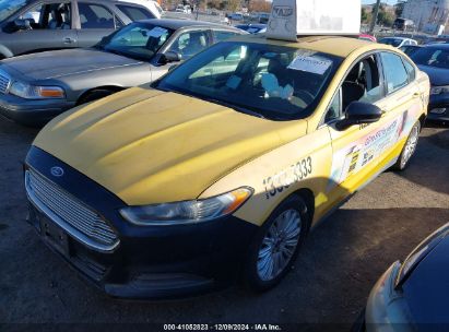 2014 FORD FUSION HYBRID S Yellow  Hybrid 3FA6P0UU1ER359342 photo #3