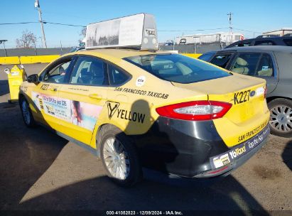 2014 FORD FUSION HYBRID S Yellow  Hybrid 3FA6P0UU1ER359342 photo #4