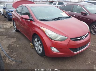 2013 HYUNDAI ELANTRA GLS Red  Gasoline KMHDH4AE3DU756590 photo #1