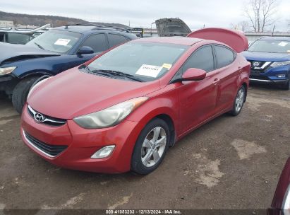 2013 HYUNDAI ELANTRA GLS Red  Gasoline KMHDH4AE3DU756590 photo #3