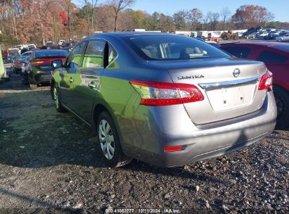 2015 NISSAN SENTRA S Gray  Gasoline 3N1AB7AP3FY284860 photo #4