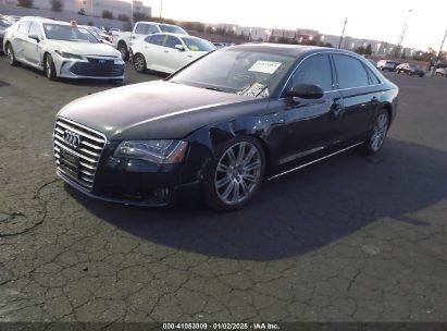 2012 AUDI A8 L 4.2 Dark Blue  Gasoline WAURVAFD4CN006249 photo #3