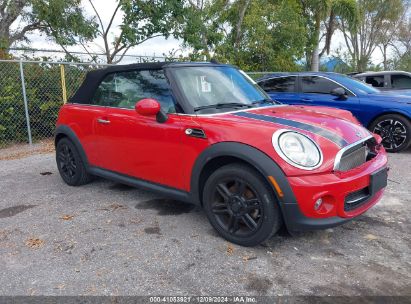 2014 MINI CONVERTIBLE COOPER Red  Gasoline WMWZN3C56ET861056 photo #1