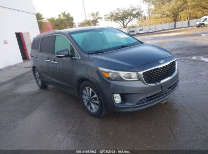 2015 KIA SEDONA SX Gray  Gasoline KNDMC5C1OF6066645 photo #1