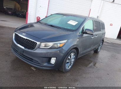 2015 KIA SEDONA SX Gray  Gasoline KNDMC5C1OF6066645 photo #3