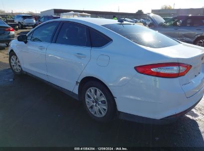 2014 FORD FUSION S White  Gasoline 3FA6P0G76ER394108 photo #4